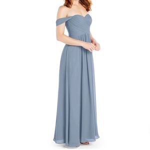 Azazie Corin Dress in Dusty Blue
